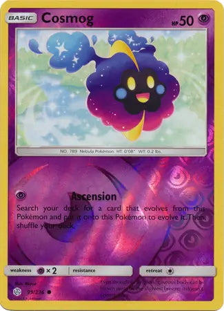Cosmic Eclipse Cosmog #99/236 reverse holo